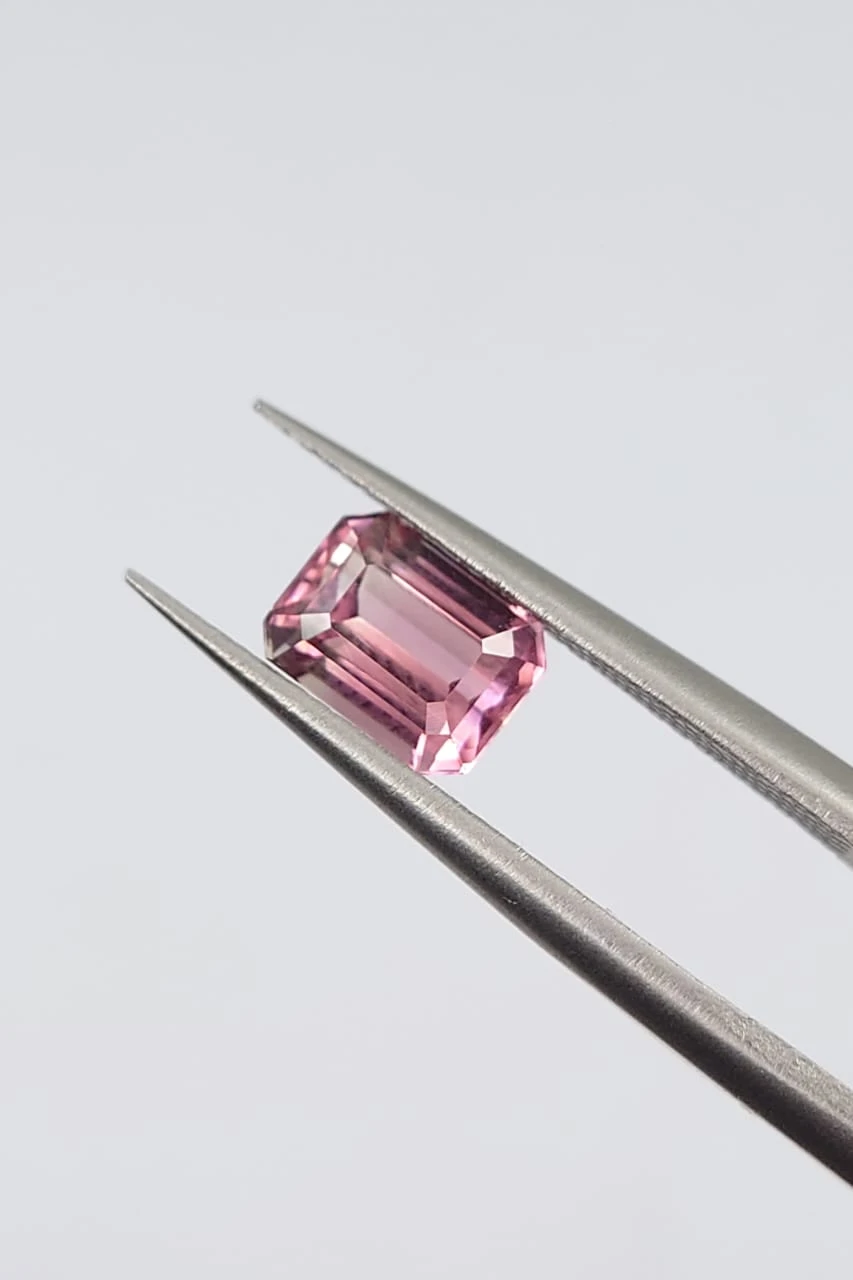 1.06ct Natural Pink Tourmaline Emerald Cut Loose Gemstone From Afghanistan — view 4